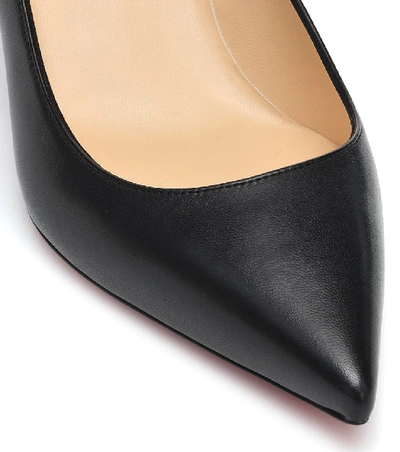 Shop Christian Louboutin Kate 55 Leather Pumps In Black