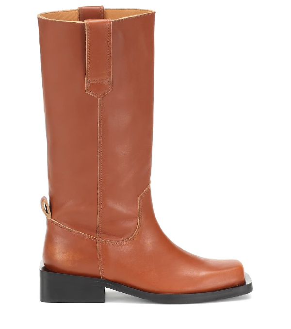 ganni mc distressed boots