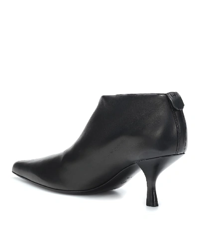 Shop The Row Bourgeoise Leather Ankle Boots In Black