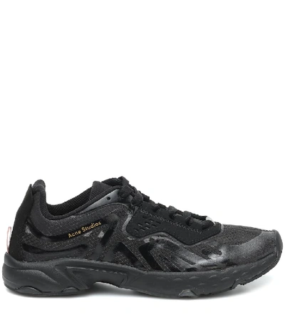 Shop Acne Studios Ripstop Sneakers In Black