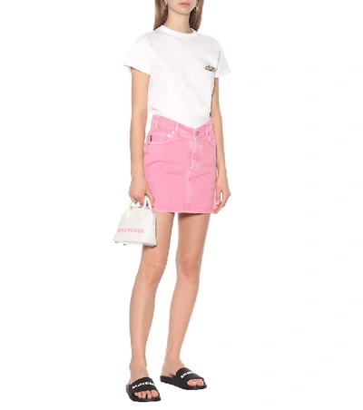 Balenciaga Logo Rubber Slide Sandals In Black