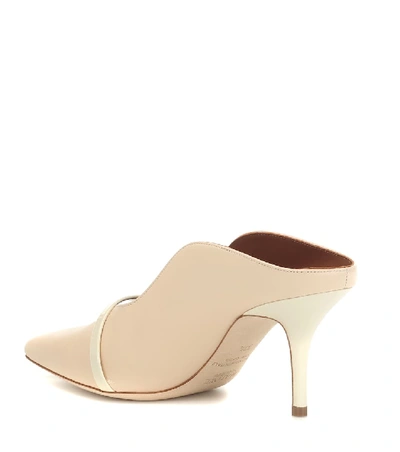 Shop Malone Souliers Constance 70 Leather Mules In Neutrals
