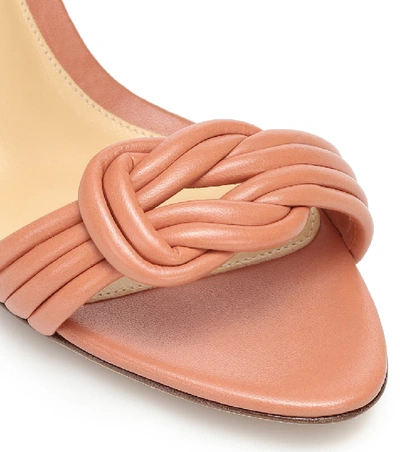 Shop Alexandre Birman Vicky 75 Leather Sandals In Pink