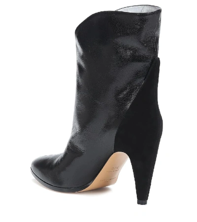 Shop Givenchy Gv3 Leather Ankle Boots In Black