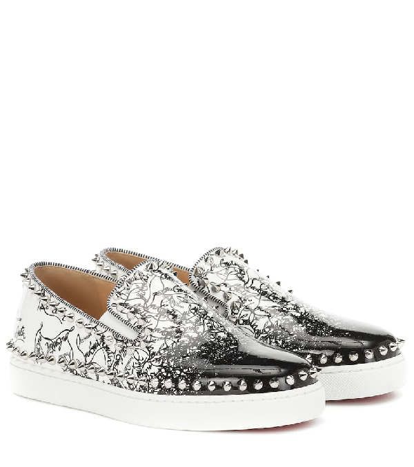 louboutin slip on sneakers