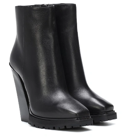 Shop Jimmy Choo Madra 130 Leather Ankle Boots In Black