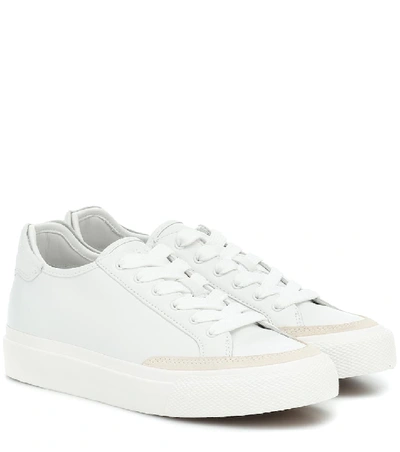 Shop Rag & Bone Army Leather Sneakers In White