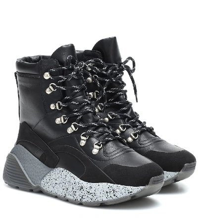 Shop Stella Mccartney Eclypse Hiking Ankle Boots In Black