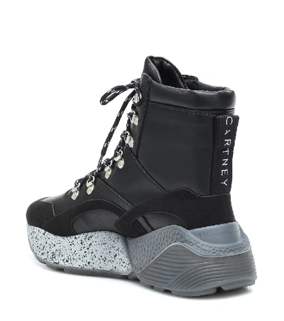 Shop Stella Mccartney Eclypse Hiking Ankle Boots In Black