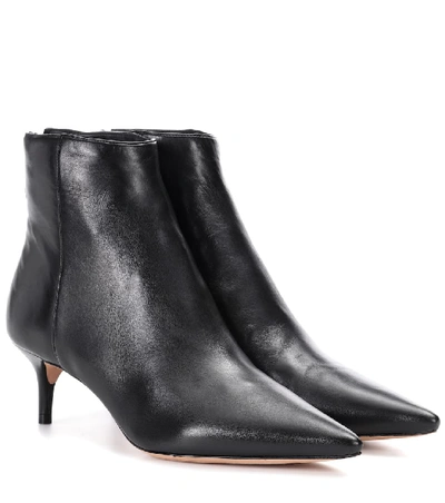 Shop Alexandre Birman Kittie Leather Ankle Boots In Black