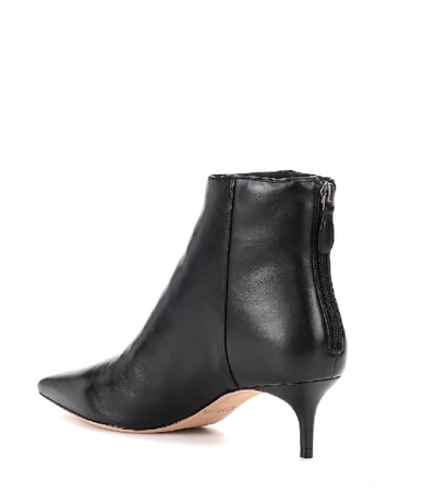 Shop Alexandre Birman Kittie Leather Ankle Boots In Black