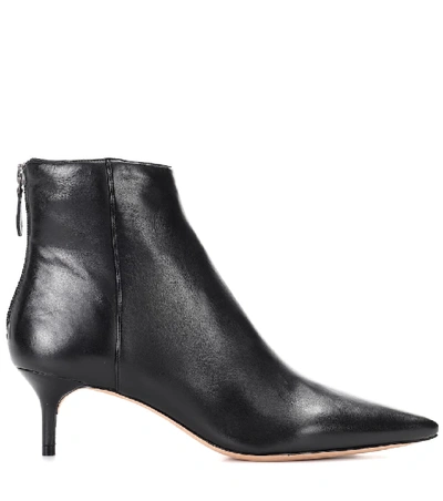 Shop Alexandre Birman Kittie Leather Ankle Boots In Black