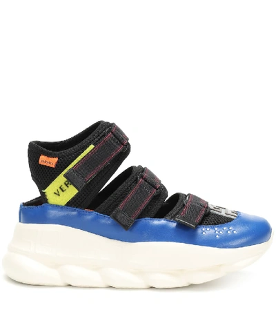 VERSACE CHAIN REACTION SNEAKERS NERO-MULTICOLOR – Enzo Clothing Store