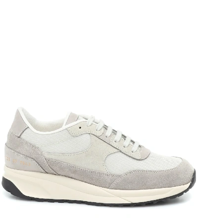 Shop Common Projects Track Classic Suede Sneakers In Grey