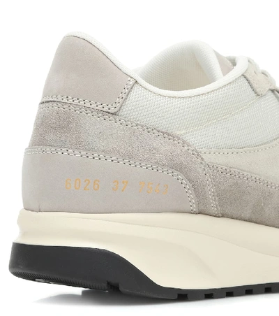 Shop Common Projects Track Classic Suede Sneakers In Grey
