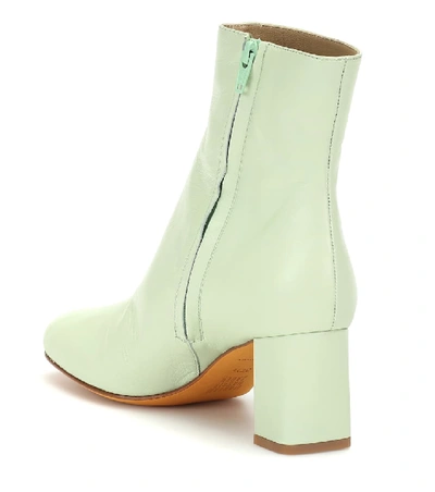 Shop Maryam Nassir Zadeh Agnes Leather Ankle Boots In Green