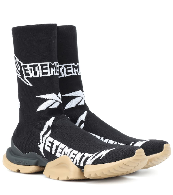 vetements black reebok edition classic socks