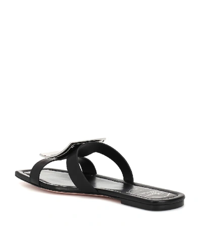 Shop Roger Vivier Bikiviv' Leather Sandals In Black