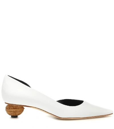 Shop Loewe Leather Pumps In White