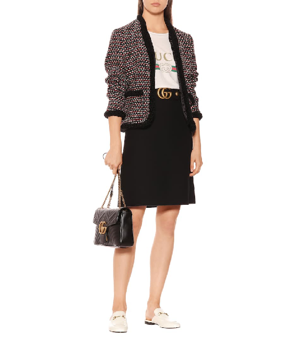 princetown leather slipper white