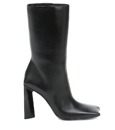 Shop Balenciaga Moon Leather Boots In Black