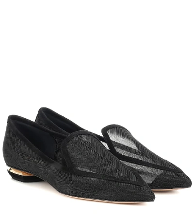 Shop Nicholas Kirkwood Beya Mesh Loafers In Black