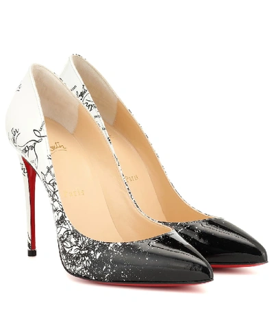 Shop Christian Louboutin Pigalle Follies 100 Patent Leather Pumps In White