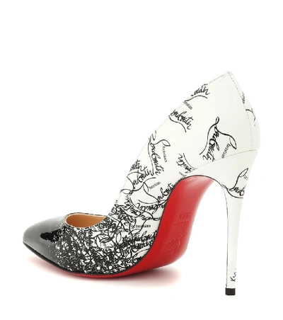 Shop Christian Louboutin Pigalle Follies 100 Patent Leather Pumps In White