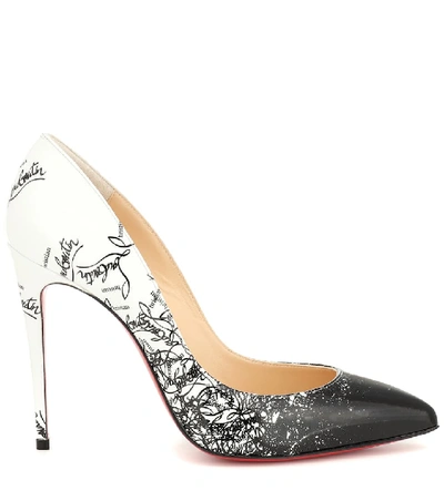 Shop Christian Louboutin Pigalle Follies 100 Patent Leather Pumps In White