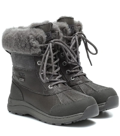 Shop Ugg Adirondack Iii Leather Ankle Boots In Grey