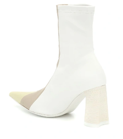 Shop Ellery Helga Leather Ankle Boots In White