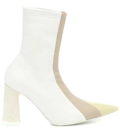 Shop Ellery Helga Leather Ankle Boots In White
