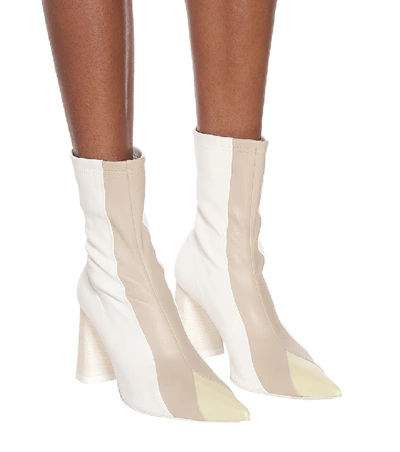 Shop Ellery Helga Leather Ankle Boots In White