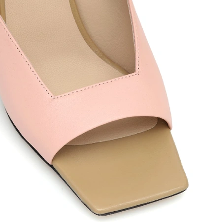 Shop Wandler Isa Leather Sandals In Pink