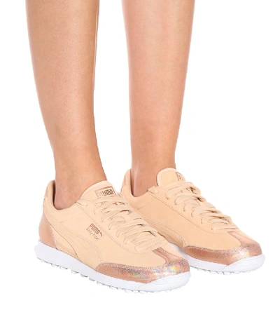 Shop Puma Easy Rider Lunalux Sneakers In Beige