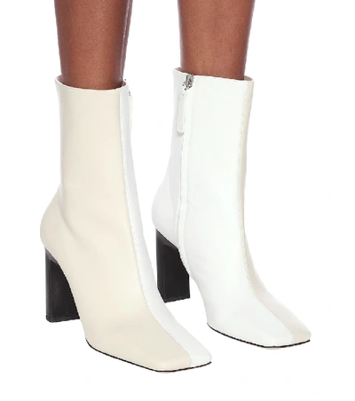 Shop Wandler Isa Leather Ankle Boots In Neutrals