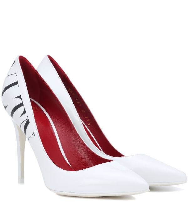 valentino white pumps