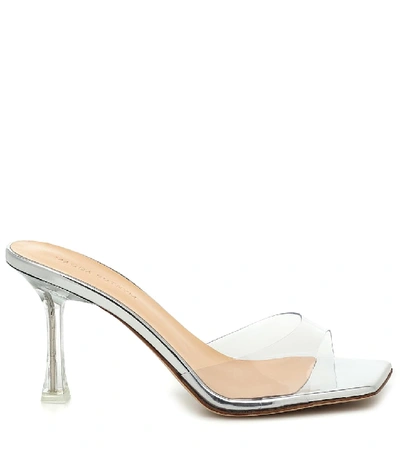 Shop Magda Butrym Estonia Embellished Pvc Sandals In Silver