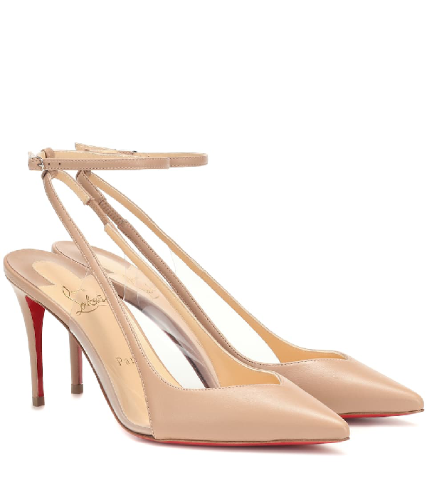 louboutin beige heels