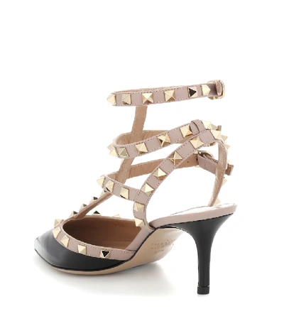 Valentino Rockstud Patent Leather Pumps In Black