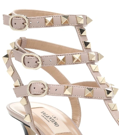 Valentino Rockstud Patent Leather Pumps In Black