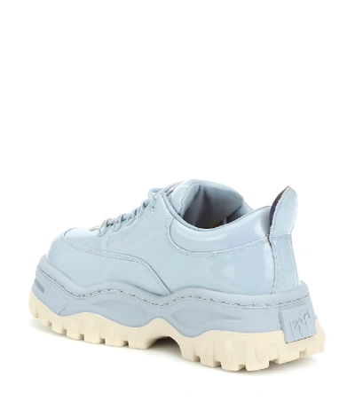 Shop Eytys Angel Patent Leather Sneakers In Blue