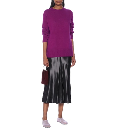 The Row Women's Mesh Sock Flats In Purple
