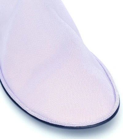The Row Women's Mesh Sock Flats In Purple
