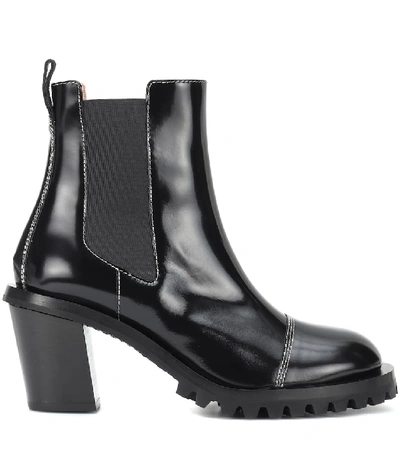 Shop Acne Studios Patent Leather Ankle Boots In Black