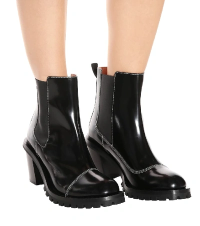 Shop Acne Studios Patent Leather Ankle Boots In Black