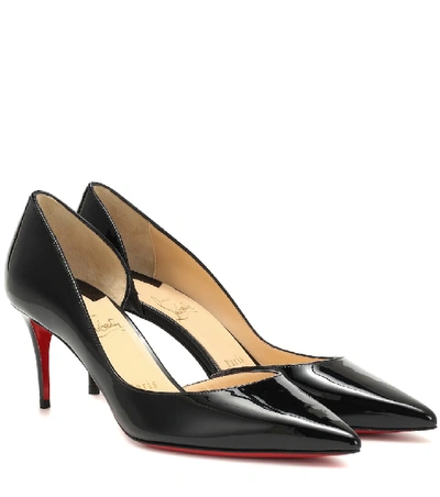 Shop Christian Louboutin Iriza 70 Patent Leather Pumps In Black