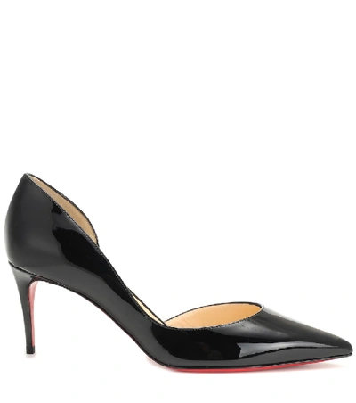 Shop Christian Louboutin Iriza 70 Patent Leather Pumps In Black