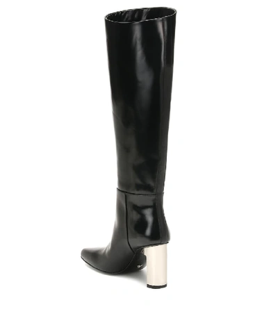 Shop Alyx Leather Knee-high Boots In Black