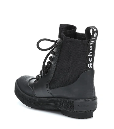 Shop Proenza Schouler Rubber Ankle Boots In Black